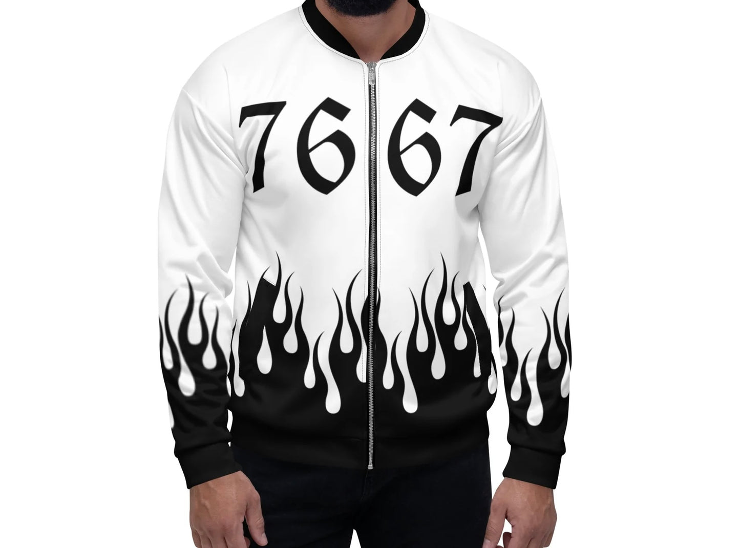 Veste All Over « Flaming Black Seven »