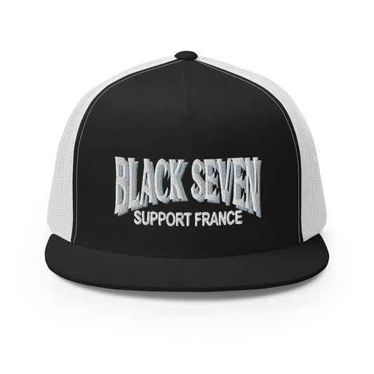 Casquette brodée Trucker « Black Seven »