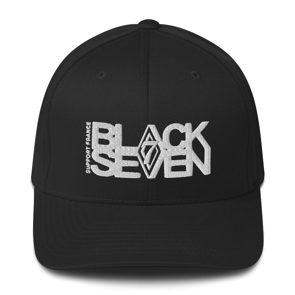 Casquette brodée Structurée « Support Black Seven France »