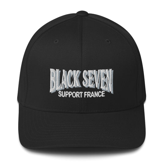 Casquette brodée Structurée « Black Seven »