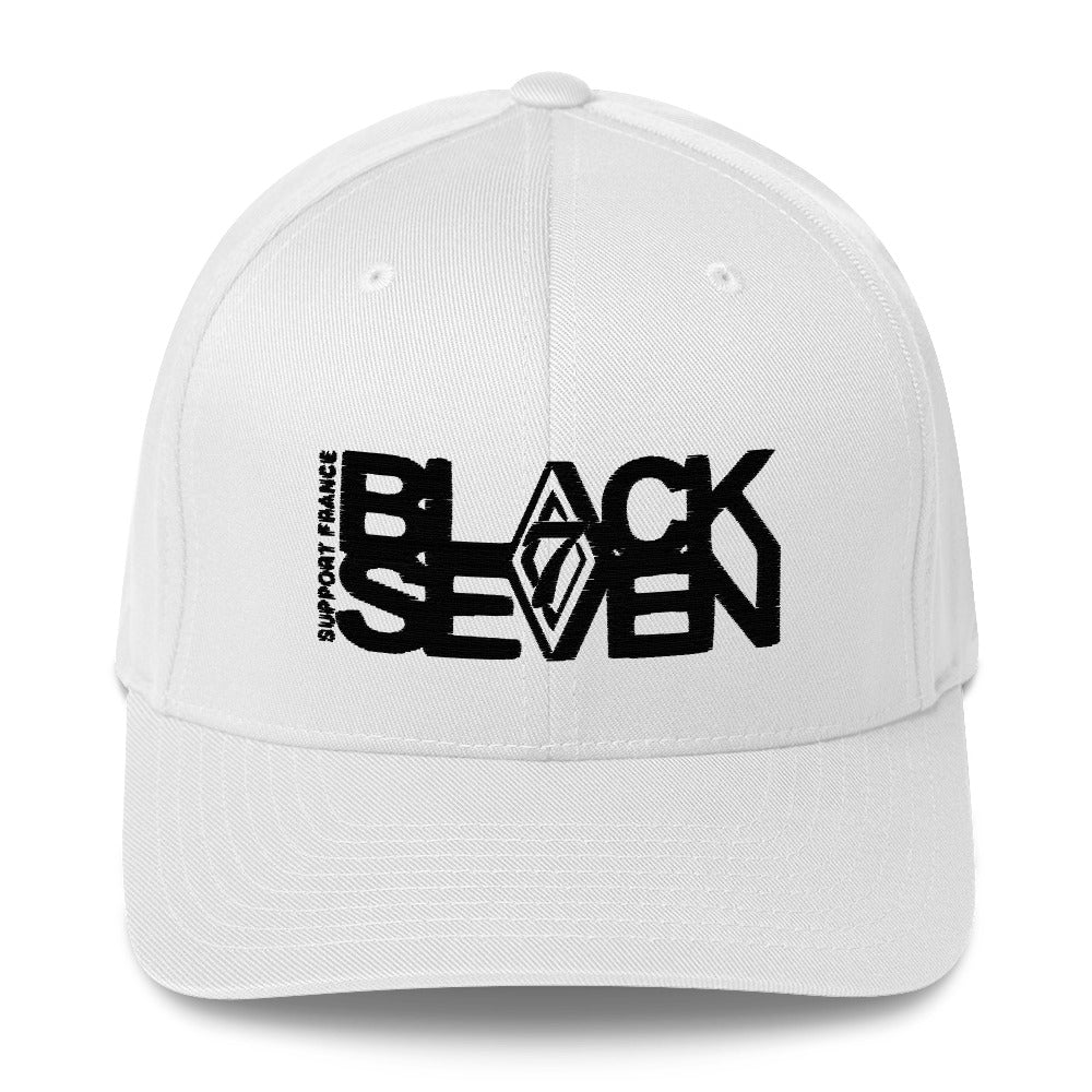 Casquette Brodée Structurée « Support Black Seven France »