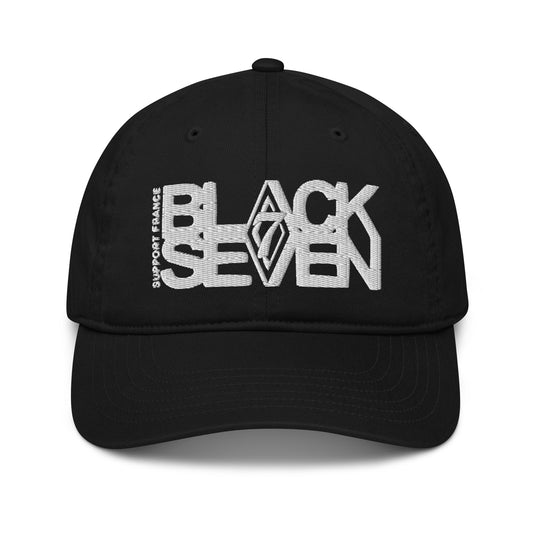 Casquette de baseball brodée «  Support Black Seven France »