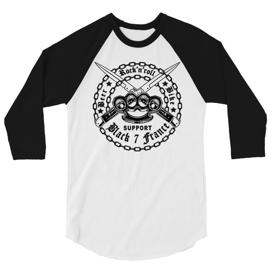 T-shirt Raglan à Manches  3/4 « Rock’n’Roll »